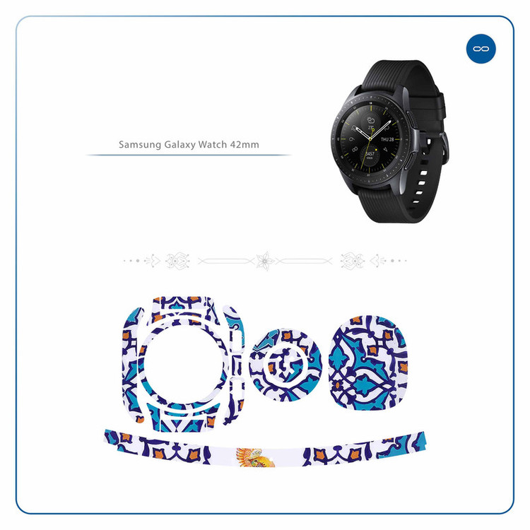 برچسب ماهوت طرح Homa-Tile مناسب برای ساعت هوشمند سامسونگ Galaxy Watch 42mm