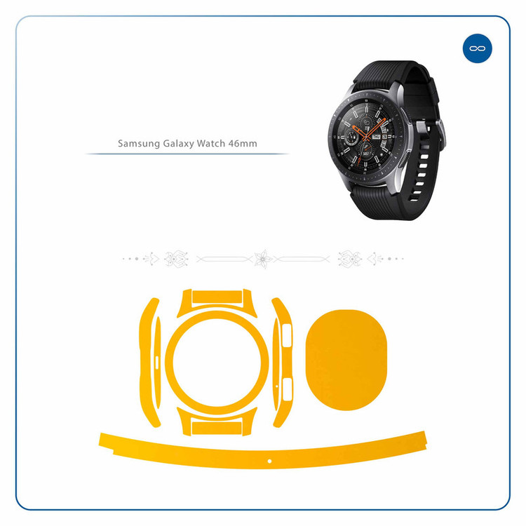 برچسب ماهوت طرح Matte-Deep-Mustard مناسب برای ساعت هوشمند سامسونگ Galaxy Watch 46mm