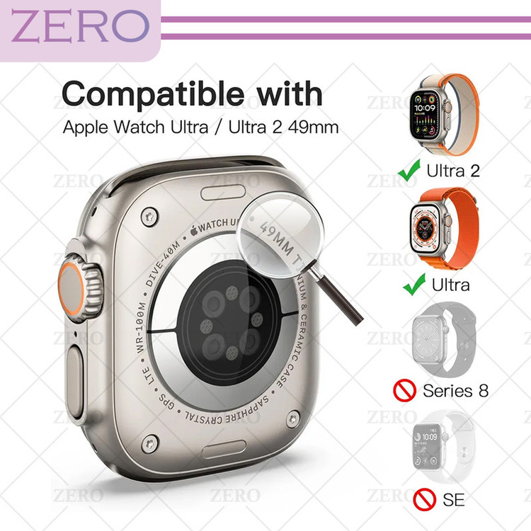 محافظ صفحه نمایش شیشهای زیرو مدل SH-FULL-ZR مناسب برای ساعت هوشمند ویرفیت TW8 Ultra بسته سه عددی