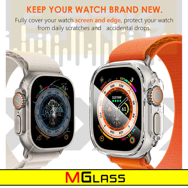 محافظ صفحه نمایش شیشهای امگلس مدل SH-MG مناسب برای ساعت هوشمند هاینو تکو T89 Ultra Max بسته دو عددی