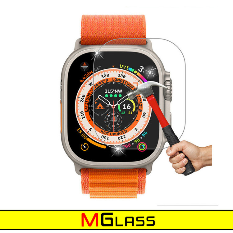 محافظ صفحه نمایش شیشهای امگلس مدل SH-MG مناسب برای ساعت هوشمند هاینو تکو T89 Ultra Max بسته دو عددی