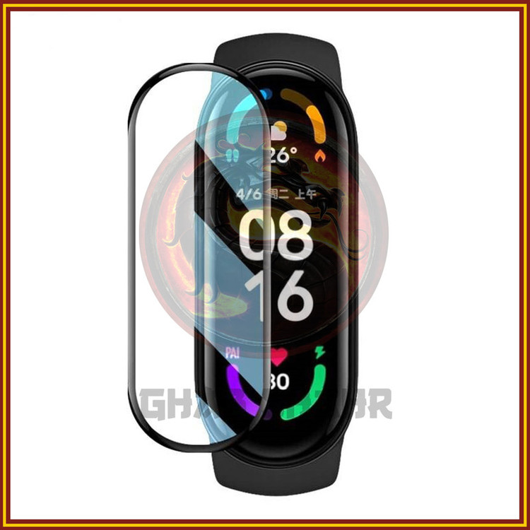 محافظ صفحه نمایش قاب شهر مدل PMMA مناسب برای مچ بند هوشمند شیائومی Mi Band 7