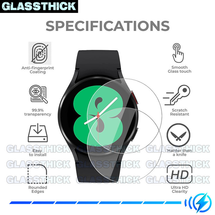 محافظ صفحه نمایش شیشهای گلستیک مدل SH-GL مناسب برای ساعت هوشمند سامسونگ Galaxy watch 6 Classic 47mm بسته دو عددی