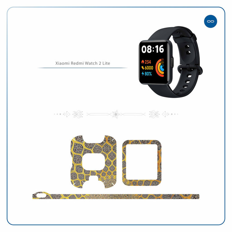 برچسب ماهوت طرح Sheykh_Lotfollah_Mosque مناسب برای ساعت هوشمند شیائومی Redmi Watch 2 Lite