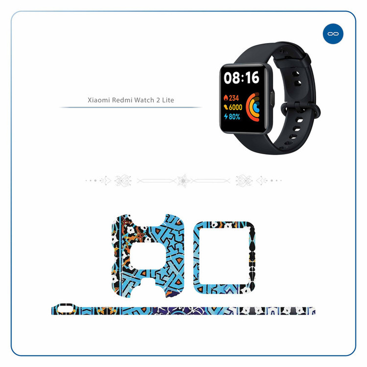 برچسب ماهوت طرح Slimi_Design مناسب برای ساعت هوشمند شیائومی Redmi Watch 2 Lite