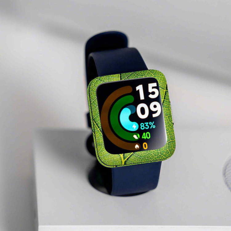 برچسب ماهوت طرح Leaf_Texture مناسب برای ساعت هوشمند شیائومی Redmi Watch 2 Lite