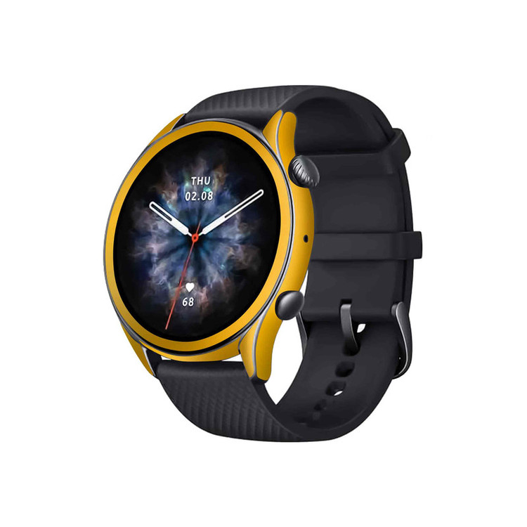برچسب ماهوت طرح Matte-Deep-Mustard مناسب برای ساعت هوشمند شیائومی Amazfit GTR 3 Pro