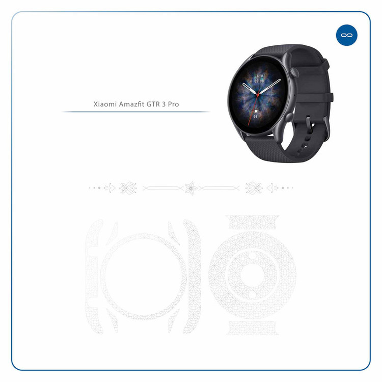 برچسب ماهوت طرح Gloss-Transparent مناسب برای ساعت هوشمند آمازفیت GTR 3 Pro