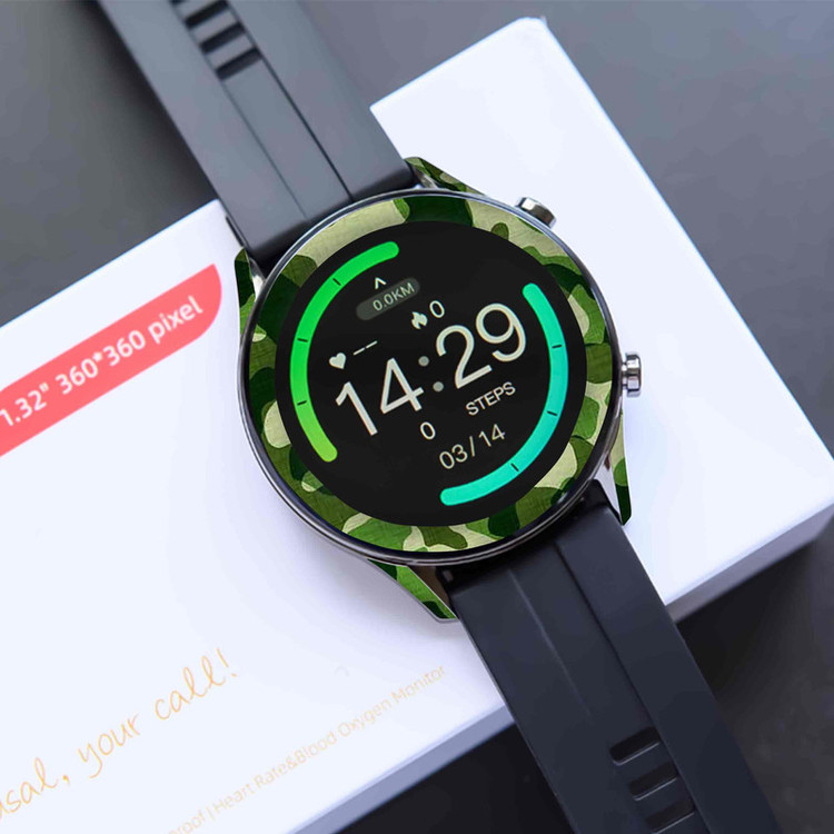 برچسب ماهوت طرح Army-Green-2 مناسب برای ساعت هوشمند شیائومی Imilab W12