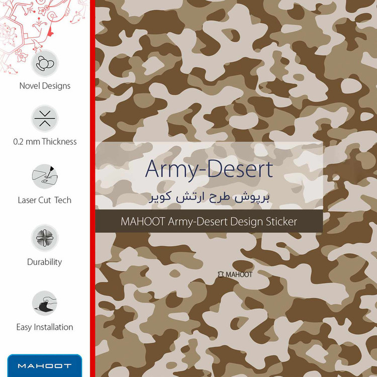 برچسب ماهوت طرح Army-Desert مناسب برای ساعت هوشمند سامسونگ Galaxy Watch 46mm