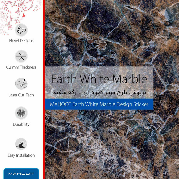 برچسب ماهوت طرح Earth-White-Marble مناسب برای ساعت هوشمند سامسونگ Galaxy Watch 46mm