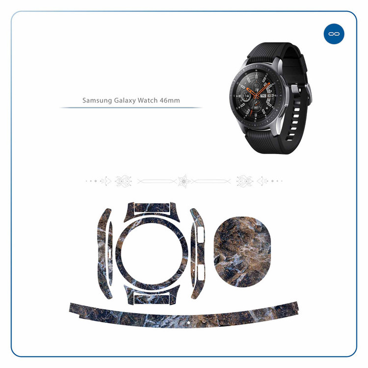 برچسب ماهوت طرح Earth-White-Marble مناسب برای ساعت هوشمند سامسونگ Galaxy Watch 46mm