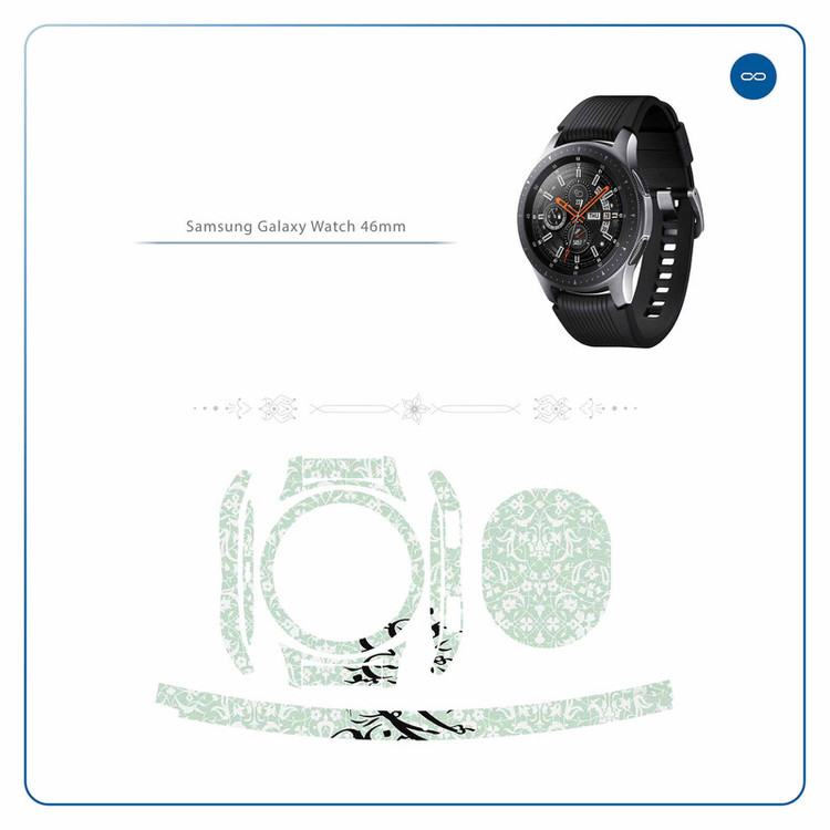 برچسب ماهوت طرح Nastaliq-3 مناسب برای ساعت هوشمند سامسونگ Galaxy Watch 46mm