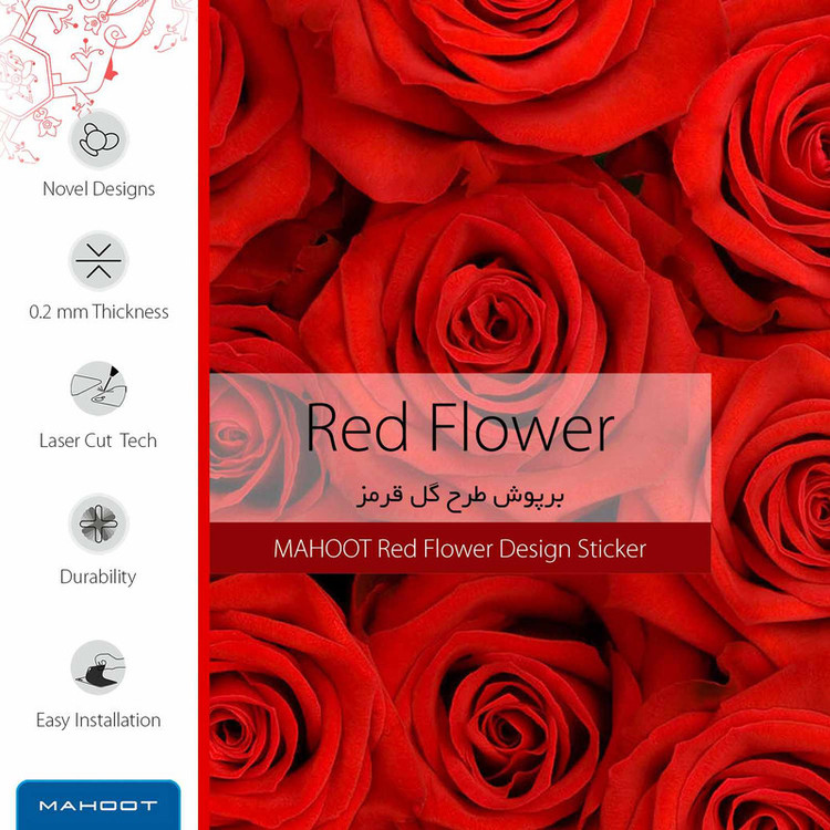 برچسب ماهوت طرح Red-Flower مناسب برای ساعت هوشمند سامسونگ Galaxy Watch 46mm