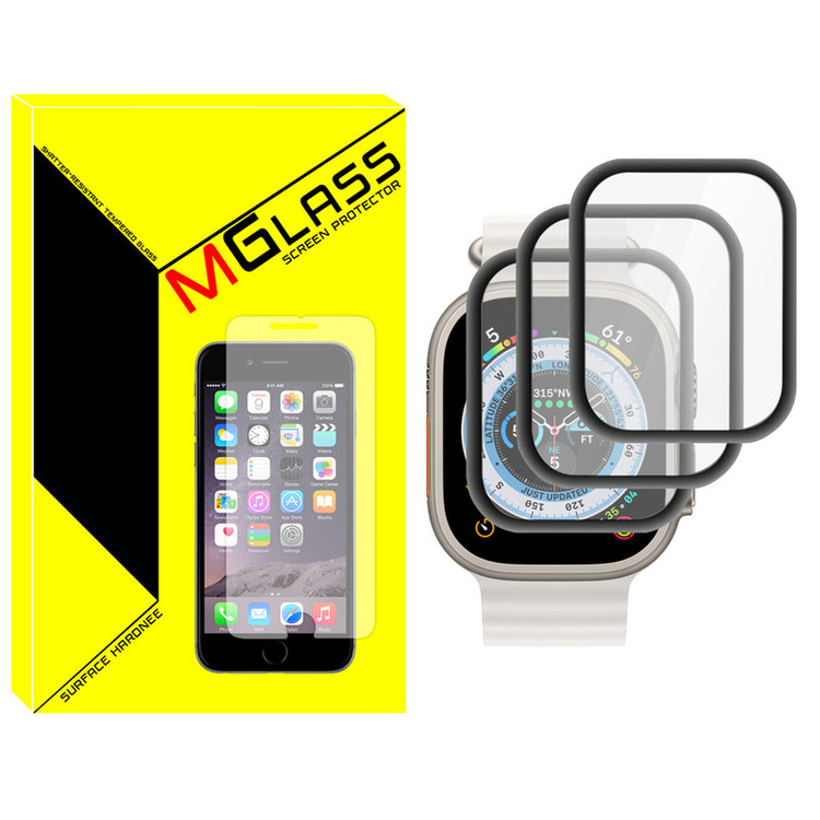 محافظ صفحه نمایش نانو امگلس مدل NMG مناسب برای ساعت هوشمند هاینو تکو T99 Ultra Max بسته سه عددی