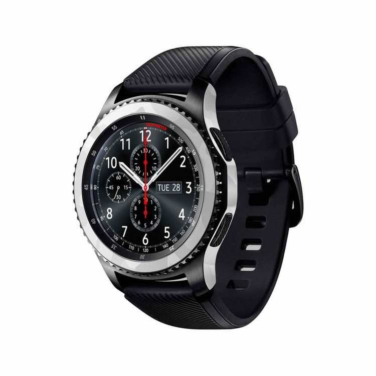 برچسب ماهوت طرح Army-Snow مناسب برای ساعت هوشمند سامسونگ Galaxy Gear S3 Frontier