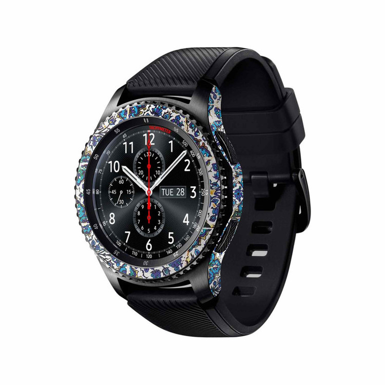 برچسب ماهوت طرح Iran-Tile1 مناسب برای ساعت هوشمند سامسونگ Galaxy Gear S3 Frontier