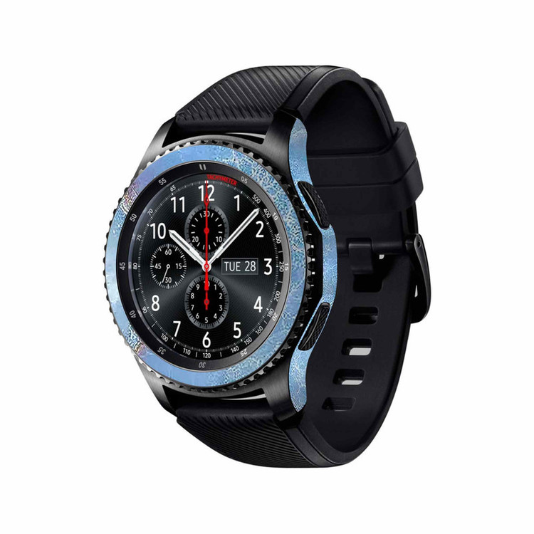 برچسب ماهوت طرح Blue-Ocean-Marble مناسب برای ساعت هوشمند سامسونگ Galaxy Gear S3 Frontier