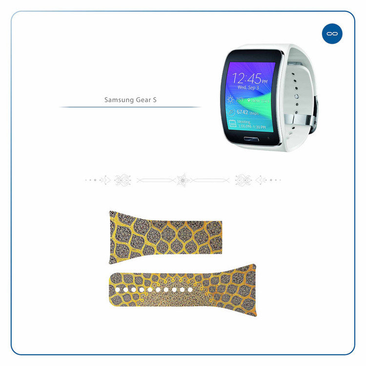 برچسب ماهوت طرح Sheykh_Lotfollah_Mosque مناسب برای ساعت هوشمند سامسونگ Galaxy Gear S