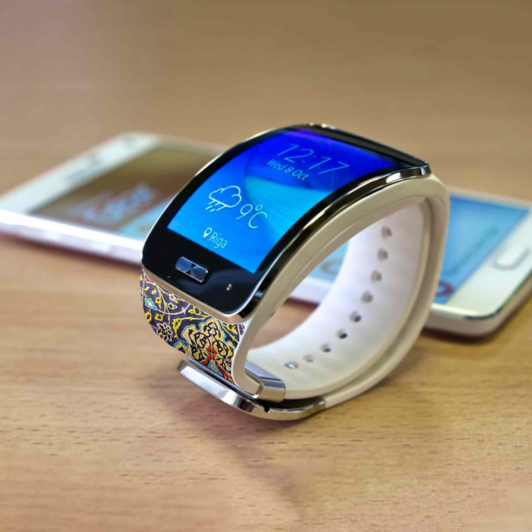 برچسب ماهوت طرح Iran_Tile6 مناسب برای ساعت هوشمند سامسونگ Galaxy Gear S