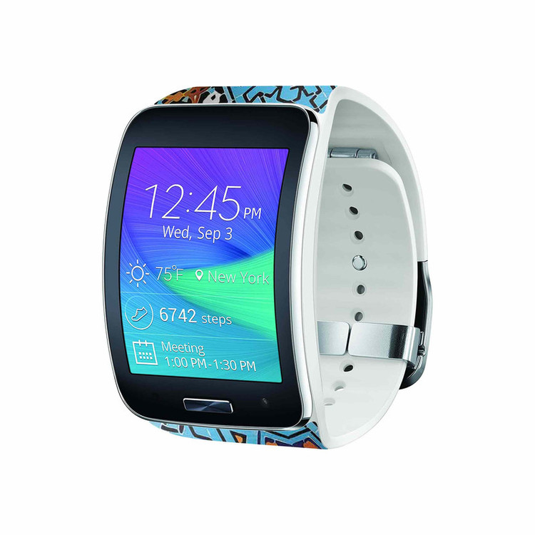برچسب ماهوت طرح Slimi_Design مناسب برای ساعت هوشمند سامسونگ Galaxy Gear S