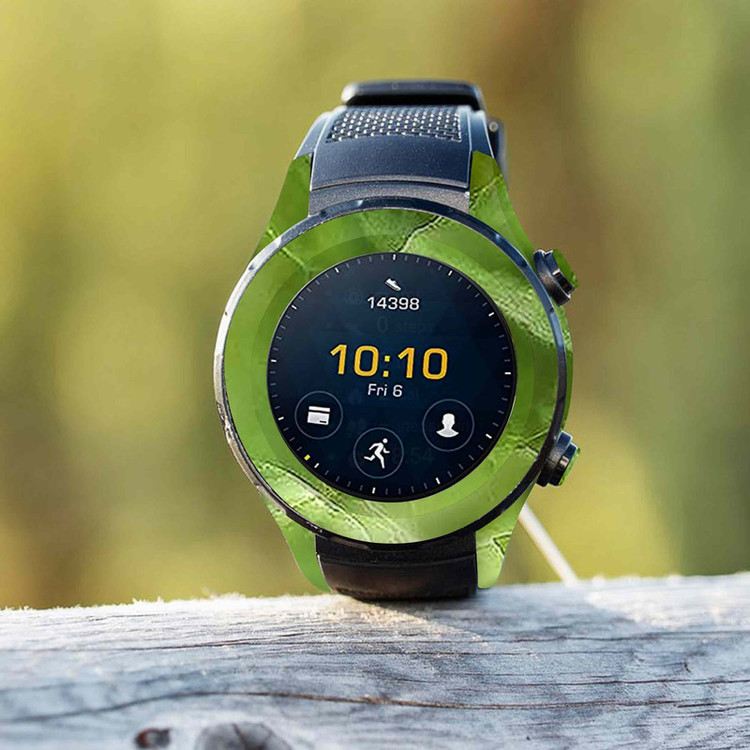 برچسب ماهوت طرح Green-Crystal-Marble مناسب برای ساعت هوشمند هوآوی Watch 2