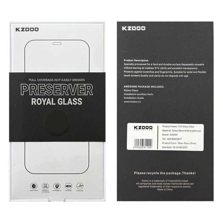 محافظ صفحه نمایش کی -زد دو مدل Full-Glassمناسب برای گوشی موبایل اپل iPhone 16 Pro Max
