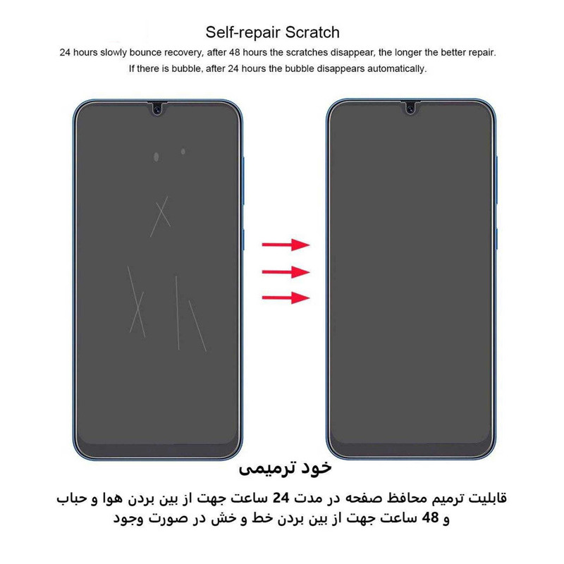 محافظ صفحه نمایش بوف مدل Hydrogel مناسب برای گوشی موبایل سامسونگ Galaxy Z Flip 5 به همراه محافظ پشت گوشی