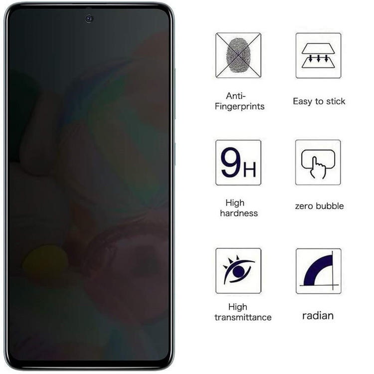 محافظ صفحه نمایش حریم شخصی بادیگارد مدل PS مناسب برای گوشی موبایل سامسونگ Galaxy Note 10 Lite