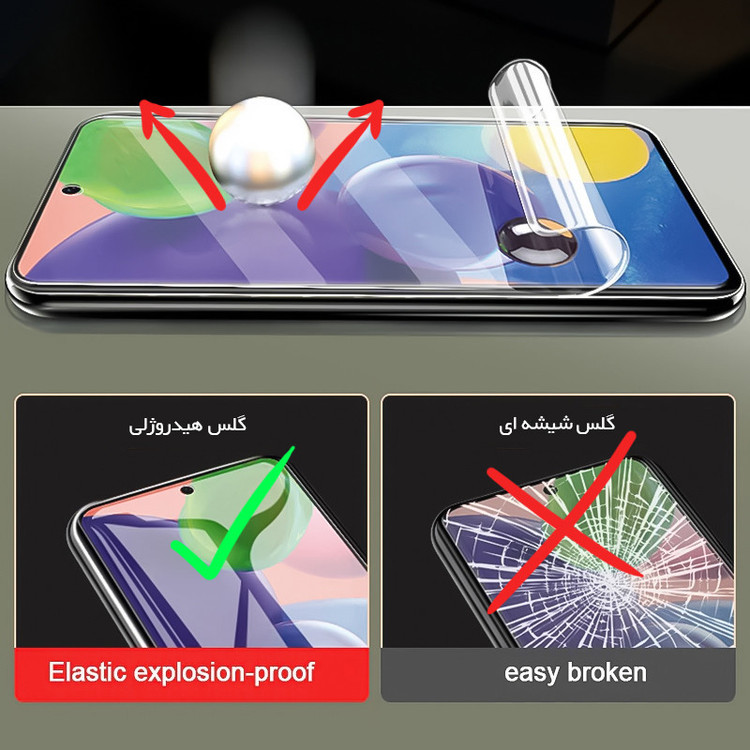 مجموعه محافظ صفحه نمایش داخلی و بیرونی شفاف راک اسپیس مدل HyGEL مناسب برای گوشی موبایل سامسونگ Galaxy Z Fold6 به همراه محافظ پشت گوشی