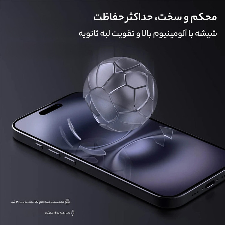 محافظ صفحه نمایش D'hard مدل H Plus Pro مناسب برای گوشی موبایل اپل iPhone 16/15 به همراه کیت نصب آسان