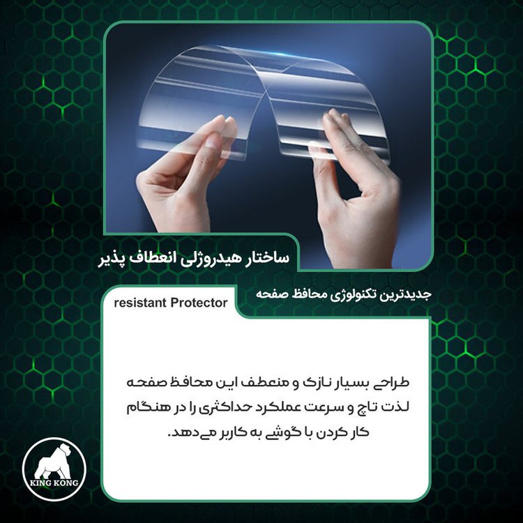 محافظ صفحه نمایش مات کینگ کونگ مدل Tough مناسب برای گوشی موبایل آنر X6b به همراه محافظ پشت گوشی