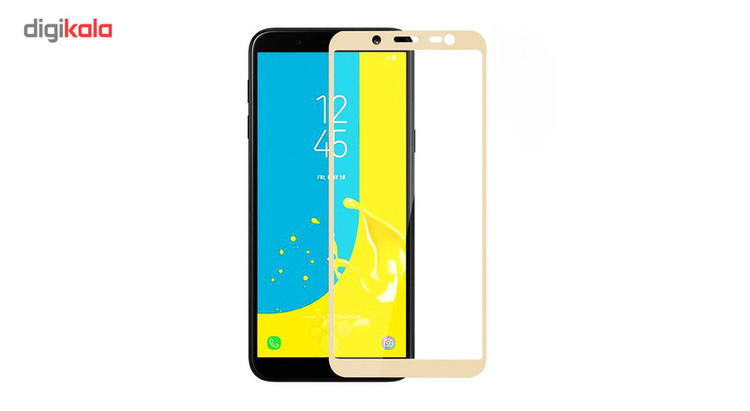 محافظ صفحه نمایش شیشه ای مدل Full مناسب برای گوشی موبایل سامسونگ Galaxy J6 2018
