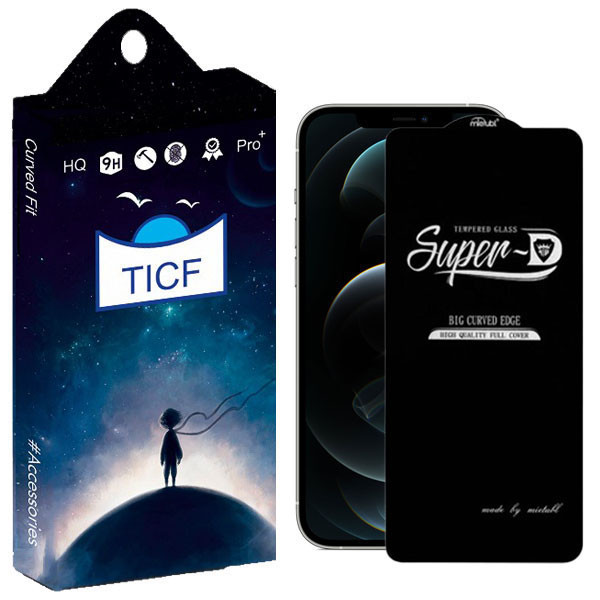 محافظ صفحه نمایش  تی آی سی اف مدل  carbon Super D مناسب برای گوشی موبایل اپل IPHONE 13 PROMAX