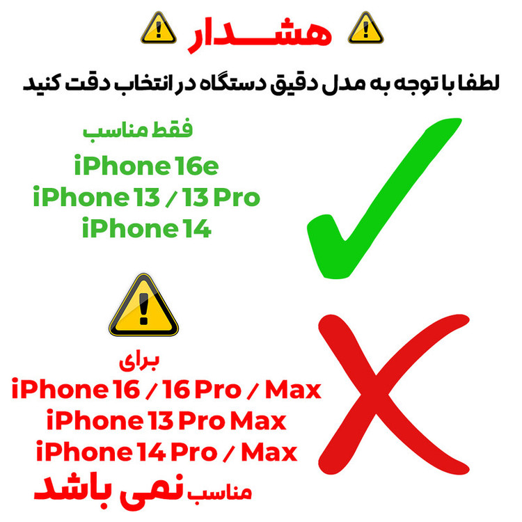 محافظ صفحه نمایش بادیگارد مدل Clear مناسب برای گوشی موبایل اپل iPhone 16e / 13 / 13 Pro / 14
