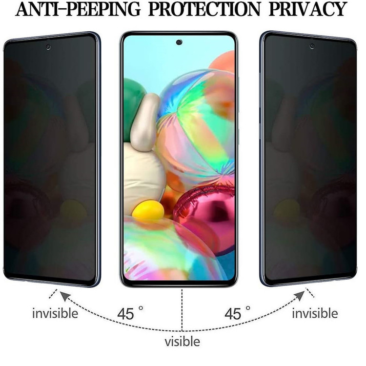 محافظ صفحه نمایش حریم شخصی بادیگارد مدل PS مناسب برای گوشی موبایل سامسونگ Galaxy A71