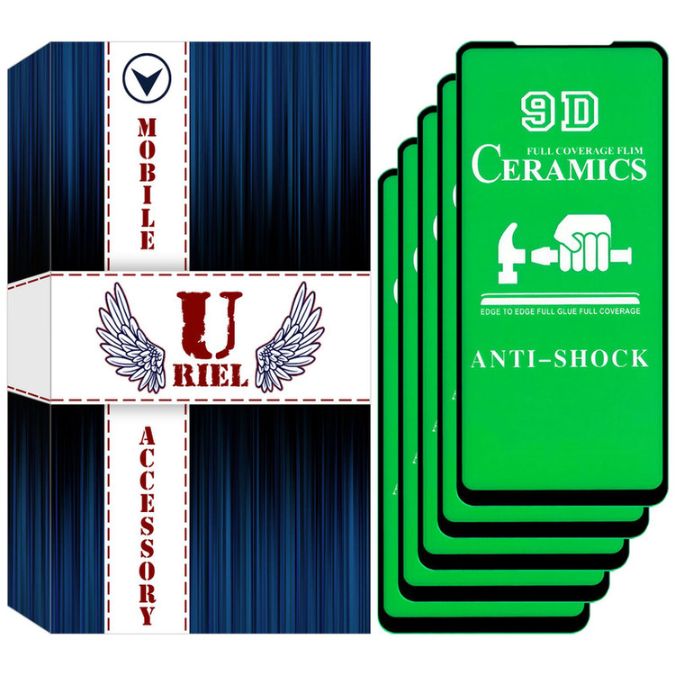 محافظ صفحه نمایش سرامیکی یوریل مدل UCR-S مناسب برای گوشی موبایل سامسونگ Galaxy A54 بسته پنج عددی