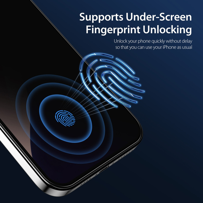 محافظ صفحه نمایش حریم شخصی بادیگارد مدل Pip 2 مناسب برای گوشی موبایل اپل iPhone 16 Pro