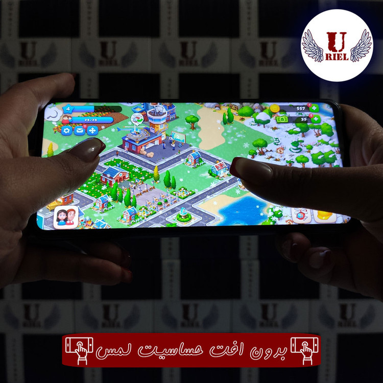محافظ صفحه نمایش شیشه ای یوریل مدل Super 9D مناسب برای گوشی موبایل سامسونگ Galaxy A36 بسته پنج عددی