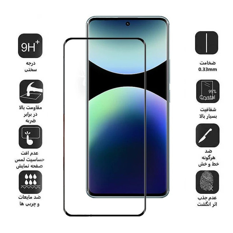 محافظ صفحه نمایش اپیکوی مدل FullGlass Kamo مناسب برای گوشی موبایل شیائومی Redmi Note 14 Pro Plus/13 Pro Plus/ Note 14 Pro 5G / Poco X7
