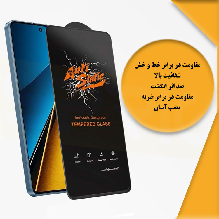 محافظ صفحه نمایش اسپریگ مدل Antistatic_MTB مناسب برای گوشی موبایل شیائومی Poco X7 Pro