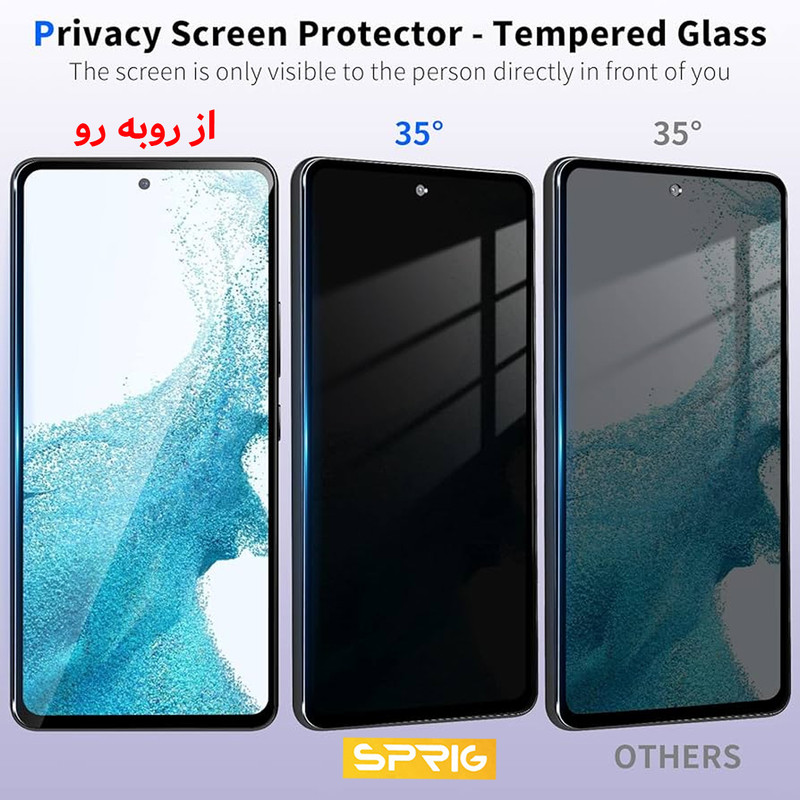 محافظ صفحه نمایش حریم شخصی اسپریگ مدل PVC_SPG3 مناسب برای گوشی موبایل شیائومی Redmi Note 10 Pro / Note 10 Pro Max / Note 11 Pro / Note 11 Pro Plus / Note 11E Pro / Note 13 4G / Note 14 Global 4G / Note 14 Global 5G / Redmi K60E بسته سه عددی