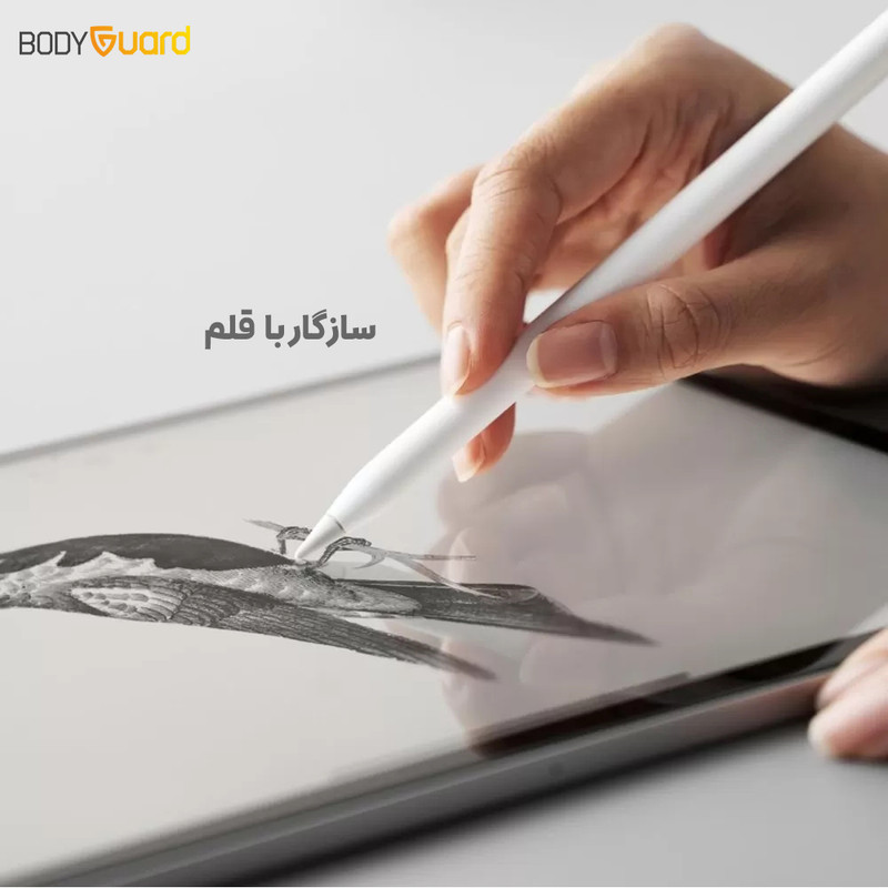 محافظ صفحه نمایش مات بادیگارد مدل Matte Tab مناسب برای تبلت اپل iPad Air 13" M2 2024 / iPad Air 13" M3 2025