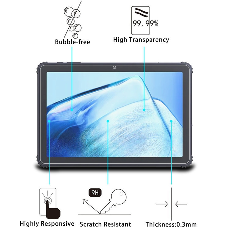 محافظ صفحه نمایش مدل tempered مناسب برای تبلت مایکروسافت Surface Pro X