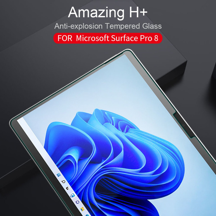 محافظ صفحه نمایش مدل tempered مناسب برای تبلت مایکروسافت Surface Pro X