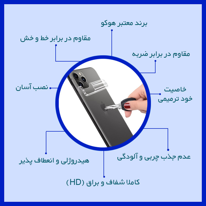 محافظ پشت شفاف هوکو مدل HyGEL مناسب برای تبلت آنر Pad V8