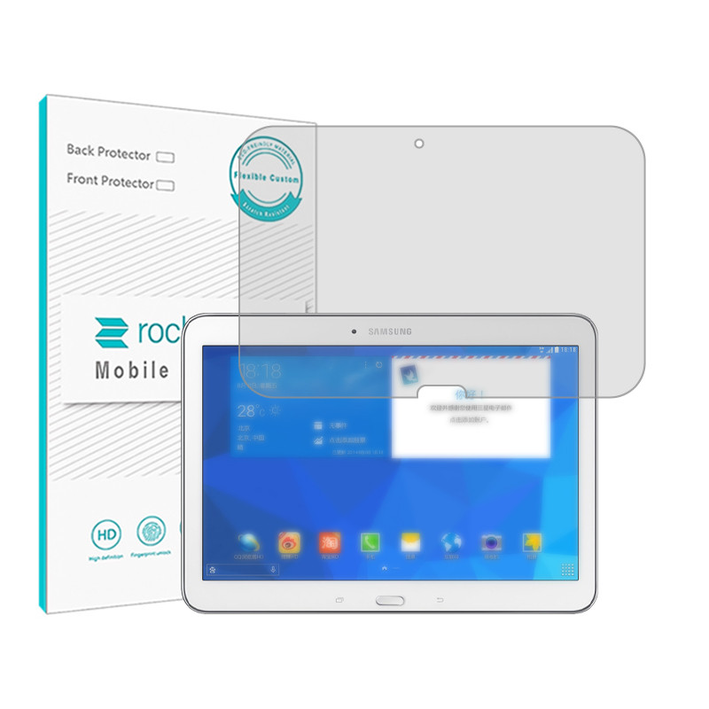 محافظ صفحه نمایش شفاف راک اسپیس مدل Hygel مناسب برای تبلت سامسونگ Galaxy Tab 4 10.1 LTE