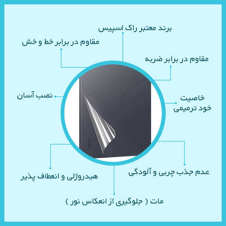 محافظ پشت تبلت مات راک اسپیس مدل HyMTT مناسب برای تبلت آنر Tab 5