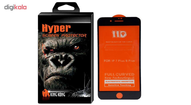 محافظ صفحه نمایش توتم مدل 11D Fullcover مناسب برای گوشی موبایل اپل Iphone 7 Plus / 8 Plus