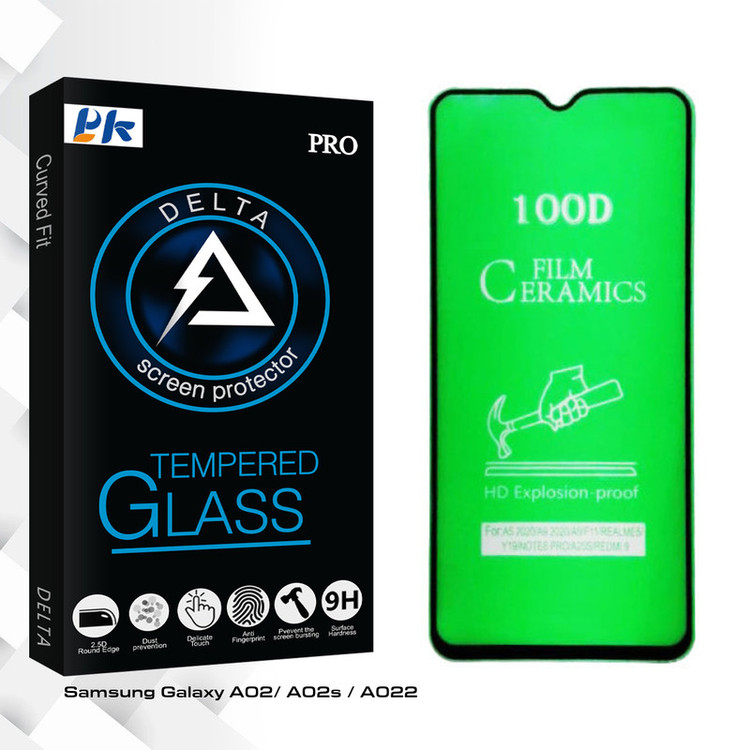 محافظ صفحه نمایش سرامیکی پی کی مدل Delta Glass مناسب برای گوشی موبایل سامسونگ Galaxy A02/ A02s / A022